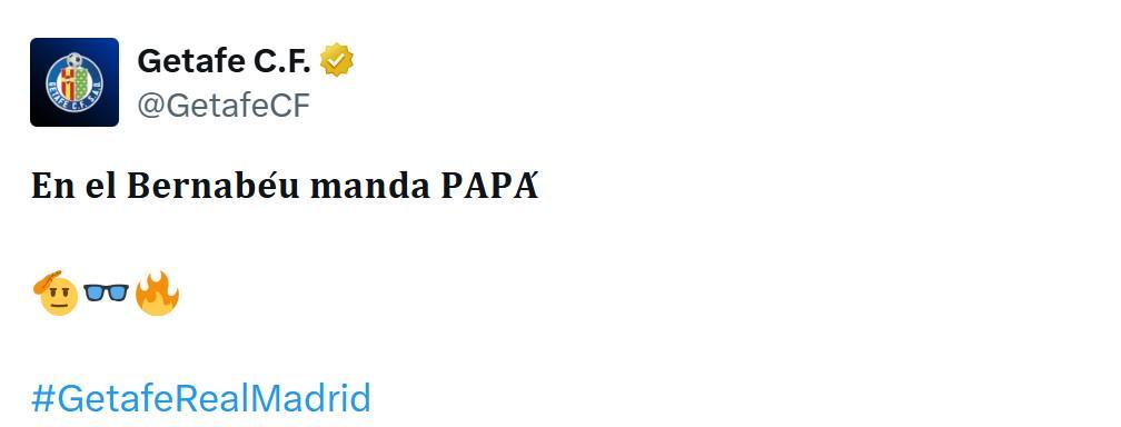 线上娱乐-赫塔费官媒赛后发布多条内容嘲讽皇马：在伯纳乌，是爸爸说了算